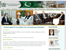 Tablet Screenshot of moip.gov.pk